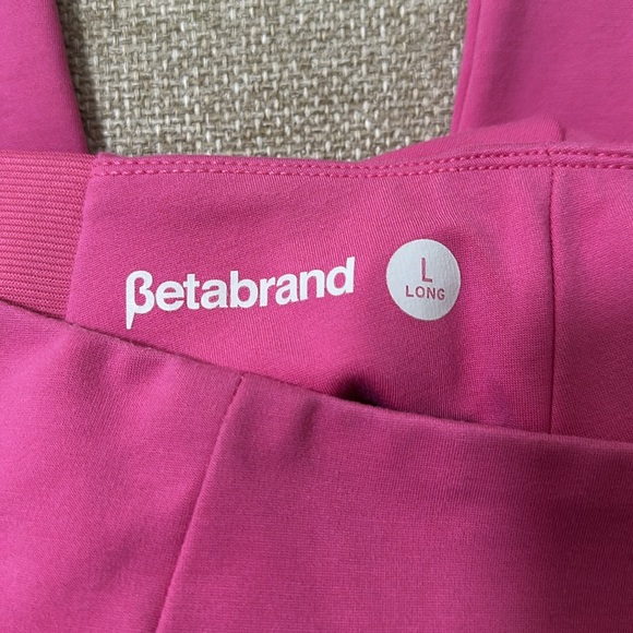 Betabrand Journey pants, size Large Long, cactus flower pink - Picture 6 of 8